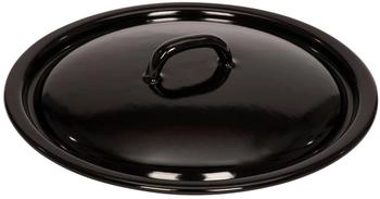 Riess Deckel für Lagerfeuerkessel 26cm Emaille Schwarz (0259-022)