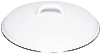 Riess Classic Deckel mit Chromrand weiss Emaille 16 cm (0097-033)