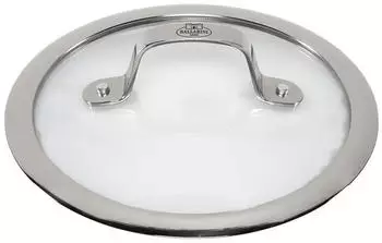 Ballarini Glasdeckel mit Edelstahlgriff 18 cm