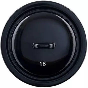Riess Deckel aus Schwarzemaille (18 cm)