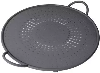Kuhn Rikon Spritzschutz aus Silikon in grau (30 cm)