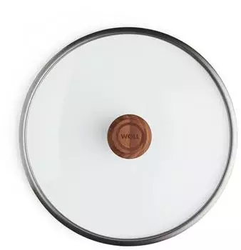 Woll Eco Logic QXR Glasdeckel rund mit Holzknopf, 24cm (S24WLCM)