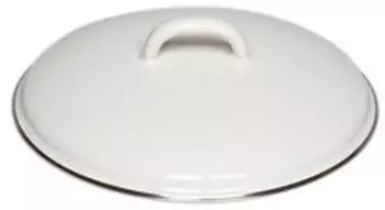 Riess Deckel mit Chromrand in weiß (20 cm)