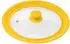 bremermann Universal-Glasdeckel mit Silikonrand, 24/26/28cm, gelb