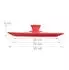 Relaxdays Topfdeckel 2er-Set 20-24cm Silikonrand, rot/transparent