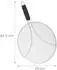 Relaxdays Pfannenspritzschutz mit Griff, 29cm, schwarz/silber