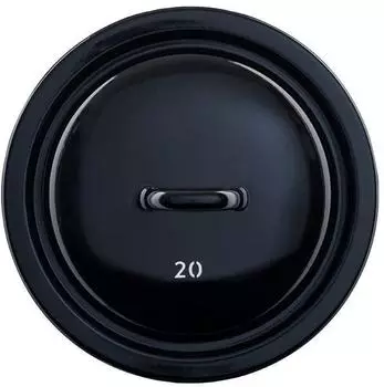 Riess Riesen & Zwerge Deckel, Emaille, 20cm, schwarz (Classic)
