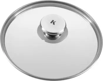 KLAMER Universal-Pfannendeckel Glas/Edelstahl Ø20cm, spülmaschinengeeignet