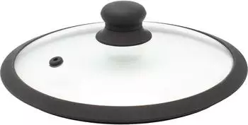 Krüger Universal-Glasdeckel mit Silikonrand, Ø20cm, transparent