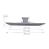 Relaxdays Glasdeckel mit Silikonrand, 22-26cm, 4er-Set
