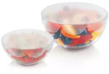 Tescoma 4FOOD flexible Silikondeckel &oslash; 17 und 23cm, 2er-Set (897110)