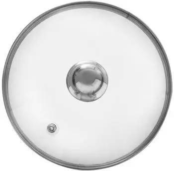 Orion Universaldeckel Glas/Edelstahl Ø24cm mit Dampfventil