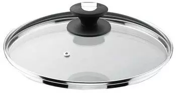Lacor Glasdeckel 22cm mit Dampfauslass, Edelstahlrand (71922)