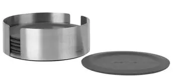 Blomus Untersetzer-Set LARETO 6-tlg. 11,2 cm grau