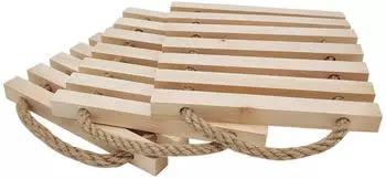 Cilio Topfuntersetzer aus Zirbenholz 22 x 22 cm