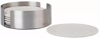 Blomus Topfuntersetzer LARETO Edelstahl Silikon Moonbeam Ø 11,2 cm