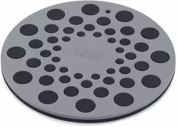 Joseph Joseph Untersetzer Silikon Spot-On 2-er-Set Ø 17 cm Schwarz