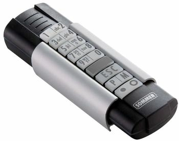 Sommer Telecody+ Handsender 12-Befehl Schwarz/Silber (S10212-00001)