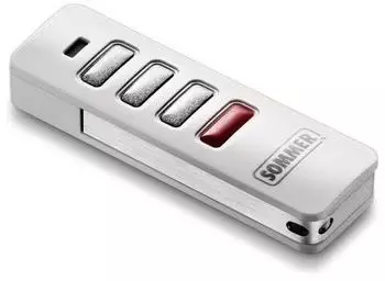Sommer 3-Befehl Pearl Status Handsender weiß/Edelstahl (S10448-00001)