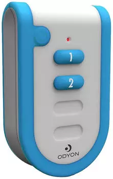 M-E Modern Electronics ODYON Pro HS-2 Funk-Handsender 2-Kanal weiß-blau (56501)