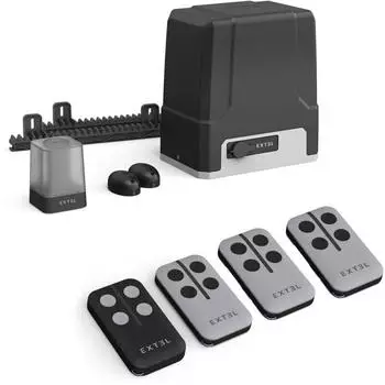 Extel XC500 Verbundenes Schiebetor-Motorisierungsset, max. 8m/500kg, 2 Fernbedienungen (761004TELS)