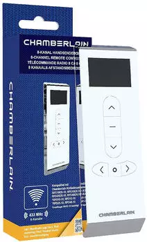 Chamberlain RTX8P-10 Funk-Handsender 8-Kanal 433MHz für Rollläden (RTX8P-10)