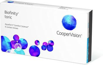 CooperVision Biofinity Toric (6 Linsen), BC:8.70, DIA:14.50, SPH:+0.25, CYL:-2.25, AX:70°