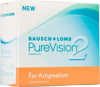 Bausch + Lomb Bausch & Lomb PureVision 2 HD Toric for Astigmatism 6 St., BC:8.90, DIA:14.50, SPH:-5.00, CYL:-0.75, AX:10°