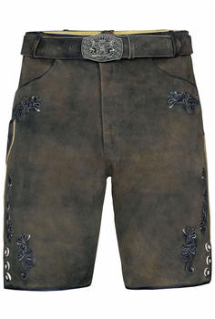 Edelnice Kurze Wildbock Lederhose Lothar (111268) dark brown