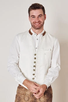 Krüger Trachtenweste Hajo beige