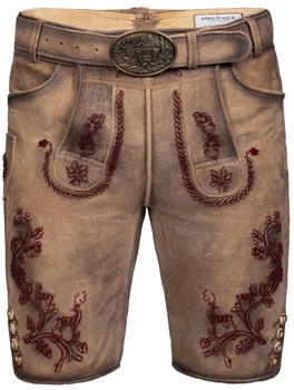 Edelnice Kurze Wildbock Lederhose Emil (111249) dark brown