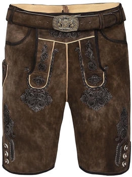 Edelnice Kurze Wildbock Lederhose Fabian (111261) dark brown