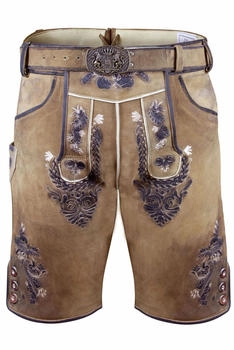 Edelnice Kurze Wildbock Lederhose Toni (111263) light brown