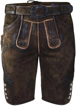 Edelnice Kurze Wildbock Lederhose Leon (111283) dark brown