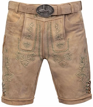 Edelnice Kurze Wildbock Lederhose Adam (111304) beige
