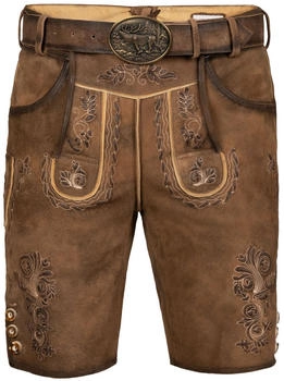 Edelnice Kurze Wildbock Lederhose Markus (111307) dark brown