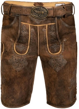Edelnice Kurze Wildbock Lederhose Bernd (111308) dark brown
