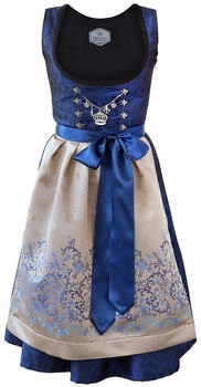Edelnice Midi Dirndl 2-teilig Royalblau blau