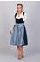 Edelnice Midi Dirndl Luna Samt Blau blau