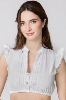 Stockerpoint Dirndlbluse Satine weiss