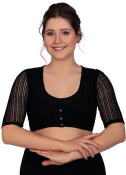Edelnice Dirndlbluse Kassandra schwarz