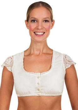 Edelnice Dirndlbluse Romy creme-weiß