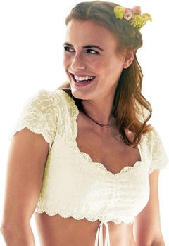 Nina von C Dirndl-Bluse Valeska champagner