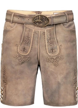 Edelnice Kurze Wildbock Lederhose Lukas hellbraun