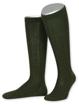 Lusana Trachtensocken Kniestrümpfe L4910 lodengrün