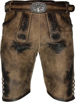 Maddox Lederhose mit Gürtel Altrei sand
