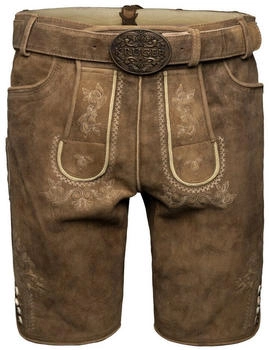 Krüger Krüger Lederhose Roberto mit Gürtel braun (962367-0-0715)