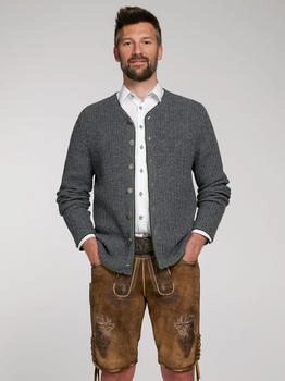Spieth & Wensky Trachtenstrickjacke Plauen mittelgrau