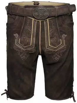 Krüger Krüger Lederhose Roger mit Gürtel braun (962066-0-0007)