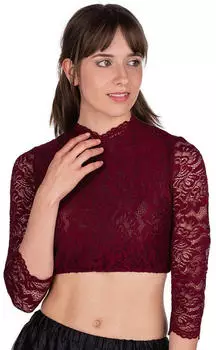 Spieth & Wensky Dirndlbluse Amsterdam dunkelrot
